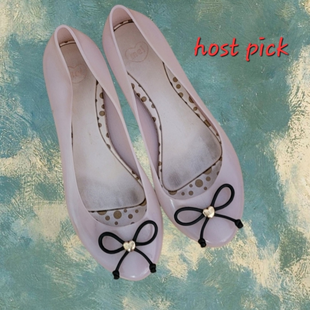 MELISSA ballerina ballet jelly flats white